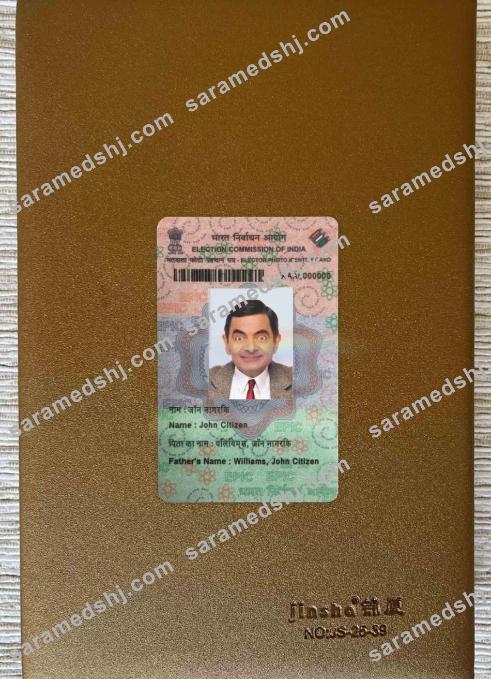 India Election ID WIth fonts photolook FRONT
